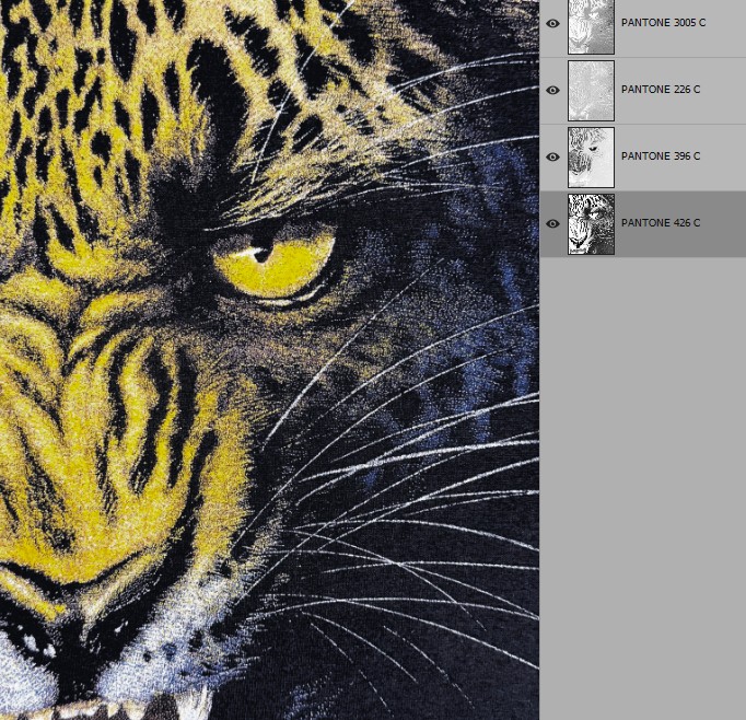 Professional color separation — PANTONE spot color channels in Photoshop